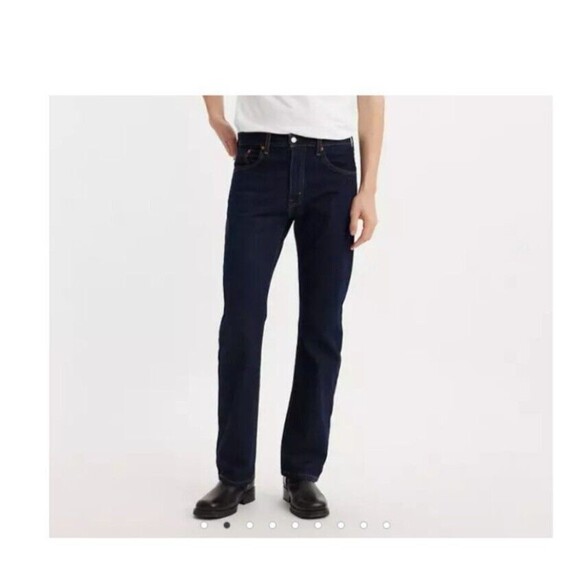 Levi's 517 Mens 36 X 34 Bootcut Heavy Work Denim Western Jeans Dark Wash